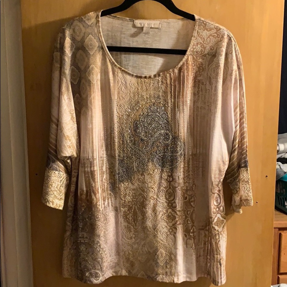 Laura Ashley Patterned 3/4 Length Blouse